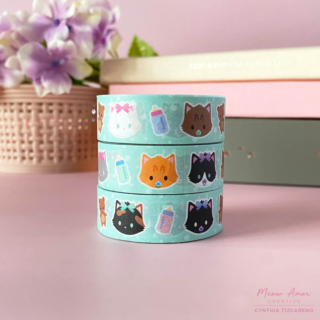 4 Week Lovers Official Goods Glitter Washi tape, 2 types – nemo it store